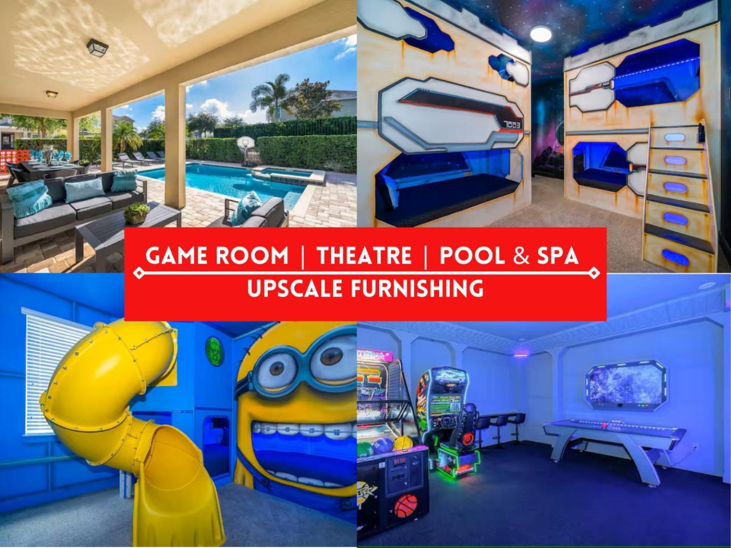 Epic Family Fun! Games & Theme Room, Pool - Encore Resort, Near Disney Orlando Exteriér fotografie